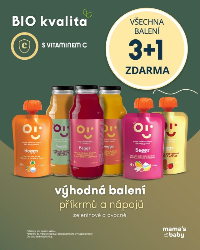 Srpnové slevy na @mamasbaby_czsk !

Od 1. 8. do 31. 8. platí akce 3+1 ZDARMA na naše příkrmy a nápoje – do školky, na cesty i jen tak do batůžku.

A to není vše – každý víkend vás čeká nová sleva na vybrané produkty.

👉 Co kdy a za kolik? Stačí swipnout!
(Slevy platí do vyprodání zásob.)

#slevyaakce #akceprodeti #akcnicena #kojeneckemleko #vyhodne #prodeti #doplnkystravy #magnesium #prikrmy #prikrmyprodeti #dnesjim #wieiad